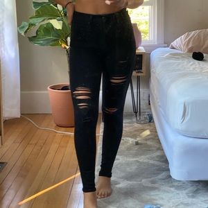 Abercrombie and Fitch high waisted super skinny jeans